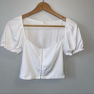 Wilfred Free Cropped Bustier Tee